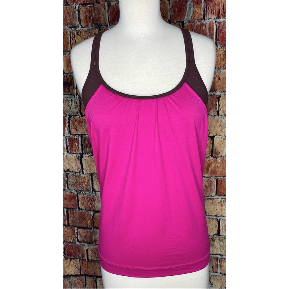 Athleta Hidden Agenda Layered Strappy Bra Tank Top